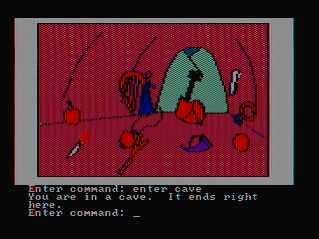 Hi-Res Adventure #2: The Wizard and the Princess IBM PC/Compatibles Screenshot: All of my stuff, again...