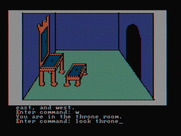 Hi-Res Adventure #2: The Wizard and the Princess for IBM PC/Compatibles - The throne room.