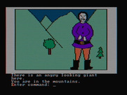 Hi-Res Adventure #2: The Wizard and the Princess for IBM PC/Compatibles - This giant looks angry.