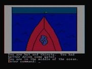 Hi-Res Adventure #2: The Wizard and the Princess for IBM PC/Compatibles - Sailing...need to drink some water.
