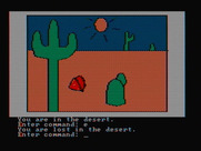 Hi-Res Adventure #2: The Wizard and the Princess for IBM PC/Compatibles - Lost in the desert...