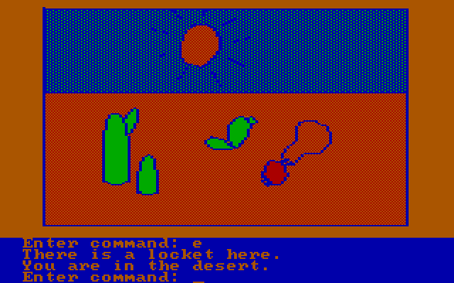 Hi-Res Adventure #2: The Wizard and the Princess IBM PC/Compatibles Screenshot: Found some stuff...useful?