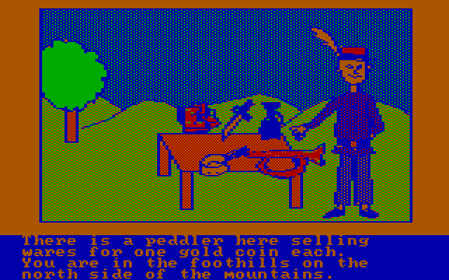 Hi-Res Adventure #2: The Wizard and the Princess IBM PC/Compatibles Screenshot: Need to buy anything?