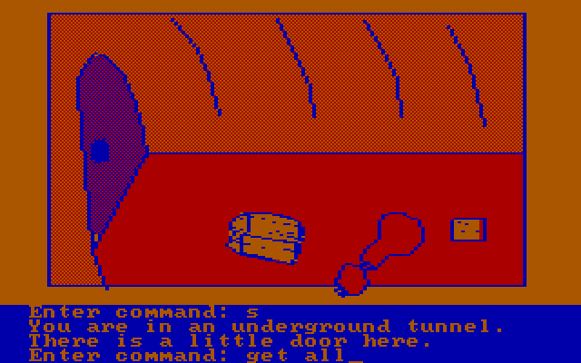 Hi-Res Adventure #2: The Wizard and the Princess IBM PC/Compatibles Screenshot: Looks like I found my stuff.