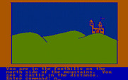 Hi-Res Adventure #2: The Wizard and the Princess for IBM PC/Compatibles - A castle in the distance...