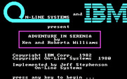 Hi-Res Adventure #2: The Wizard and the Princess for IBM PC/Compatibles - Title screen.