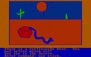 Hi-Res Adventure #2: The Wizard and the Princess for IBM PC/Compatibles - Snakes appear all over the place.