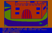 Hi-Res Adventure #2: The Wizard and the Princess for IBM PC/Compatibles - Don't fall into the moat!