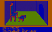 Hi-Res Adventure #2: The Wizard and the Princess for IBM PC/Compatibles - The throne room.