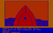 Hi-Res Adventure #2: The Wizard and the Princess for IBM PC/Compatibles - This boat needs some repairs.