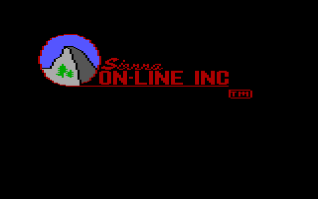 Hi-Res Adventure #2: The Wizard and the Princess IBM PC/Compatibles Screenshot: Sierra On-Line logo.