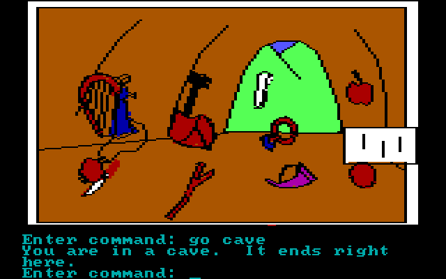 Hi-Res Adventure #2: The Wizard and the Princess IBM PC/Compatibles Screenshot: It's all of my stuff!