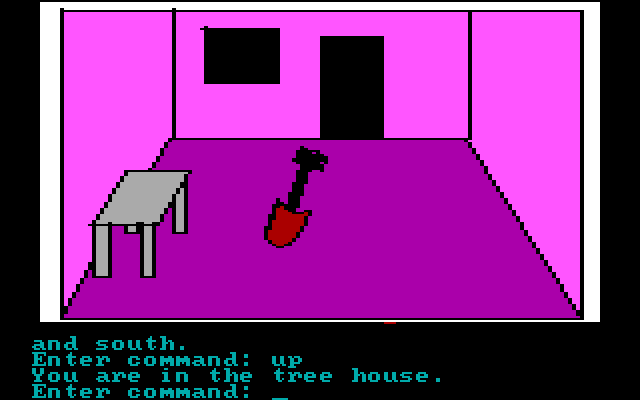 Hi-Res Adventure #2: The Wizard and the Princess IBM PC/Compatibles Screenshot: Never know when you'll need a shovel, better take it...