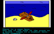 Hi-Res Adventure #2: The Wizard and the Princess for IBM PC/Compatibles - Ah, a boat! This could be useful.