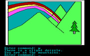 Hi-Res Adventure #2: The Wizard and the Princess for IBM PC/Compatibles - Nice rainbow! Wonder where it leads?