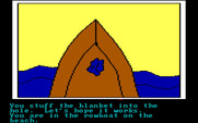 Hi-Res Adventure #2: The Wizard and the Princess for IBM PC/Compatibles - The boat needs some repairs.
