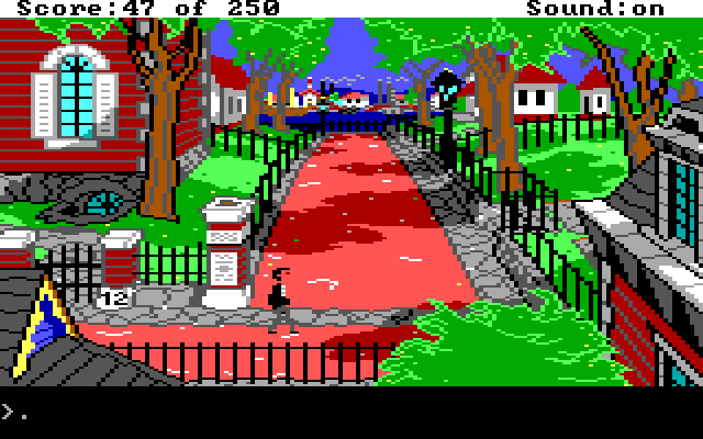 Gold Rush! IBM PC/Compatibles Screenshot: This is where the sign said I could purchase a ticket...
