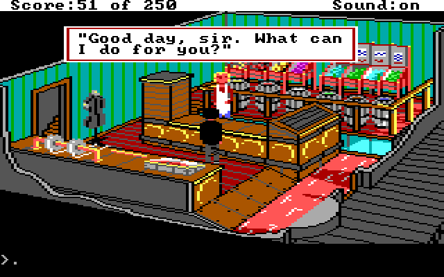 Gold Rush! IBM PC/Compatibles Screenshot: You may also need to stock up on supplies before your journey.