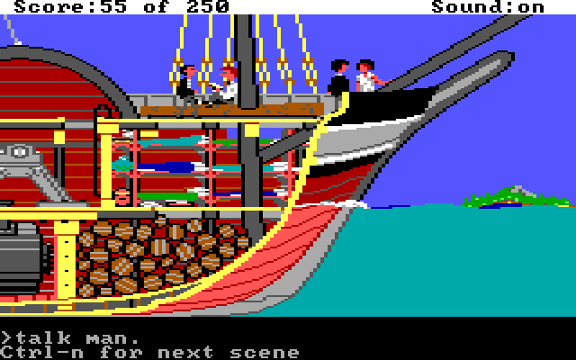 Gold Rush! IBM PC/Compatibles Screenshot: Talk to people when you have an opportunity.