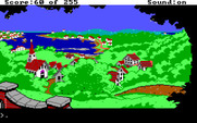 Gold Rush! for IBM PC/Compatibles - View as the ship leaves the harbor.