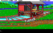Gold Rush! for IBM PC/Compatibles - Hmm, there's a sawmill out here.