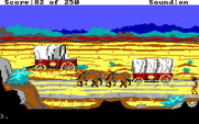 Gold Rush! for IBM PC/Compatibles - In the desert; I could really use some water!