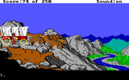 Gold Rush! for IBM PC/Compatibles - View from the hill.