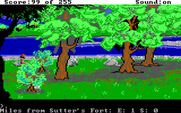 Gold Rush! for IBM PC/Compatibles - Beginning the search for gold.