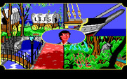 Gold Rush! for IBM PC/Compatibles - Our hero daydreaming...