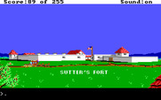 Gold Rush! for IBM PC/Compatibles - Welcome to Sutter's Fort.