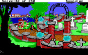 Gold Rush! for IBM PC/Compatibles - Looks like a cemetary up ahead...