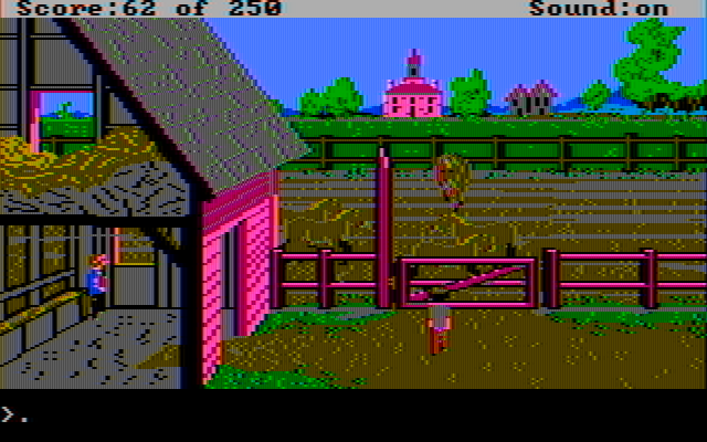 Gold Rush! IBM PC/Compatibles Screenshot: You may want to acquire some livestock here...