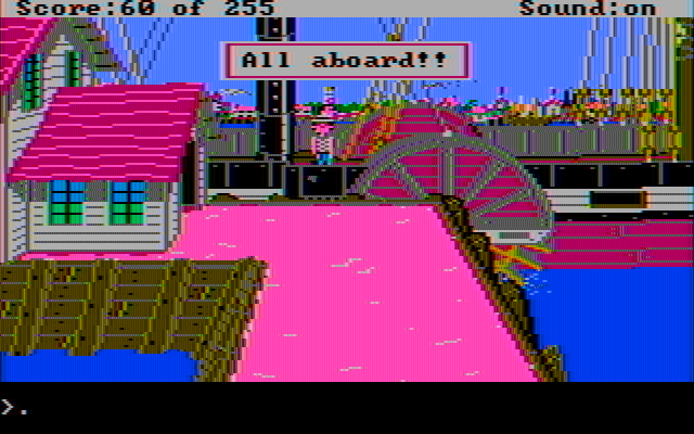 Gold Rush! IBM PC/Compatibles Screenshot: Leaving on the Panama route.