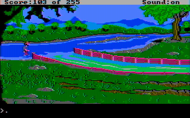 Gold Rush! IBM PC/Compatibles Screenshot: Continuing my search for gold.