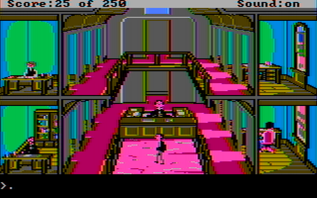 Gold Rush! IBM PC/Compatibles Screenshot: Time to quit your job to search for gold!