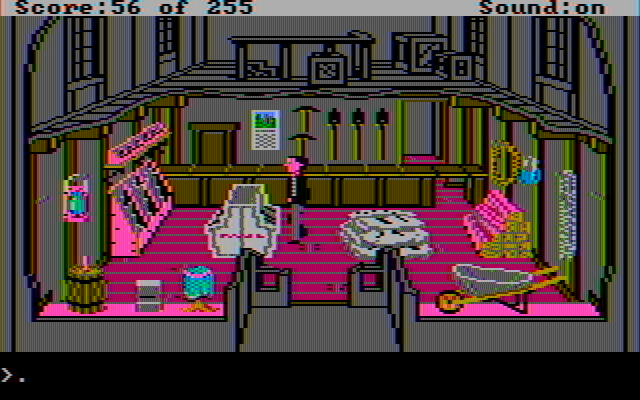 Gold Rush! IBM PC/Compatibles Screenshot: In the hardware store.