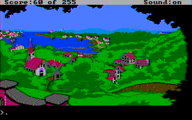 Gold Rush! IBM PC/Compatibles Screenshot: Leaving the harbour on my journey!