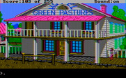 Gold Rush! for IBM PC/Compatibles - At the Green Pastures hotel.