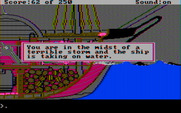 Gold Rush! for IBM PC/Compatibles - You may lose a lot of items to a storm.