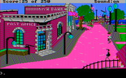 Gold Rush! for IBM PC/Compatibles - Entering the downtown area.