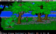 Gold Rush! for IBM PC/Compatibles - Looking for a good place to search for gold...