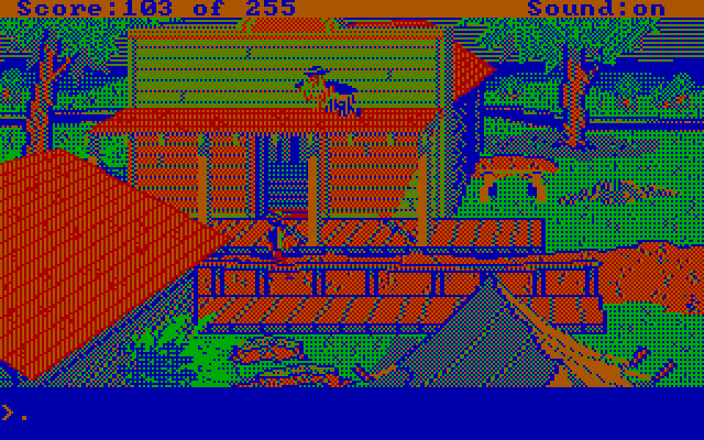 Gold Rush! IBM PC/Compatibles Screenshot: This place is still being built...