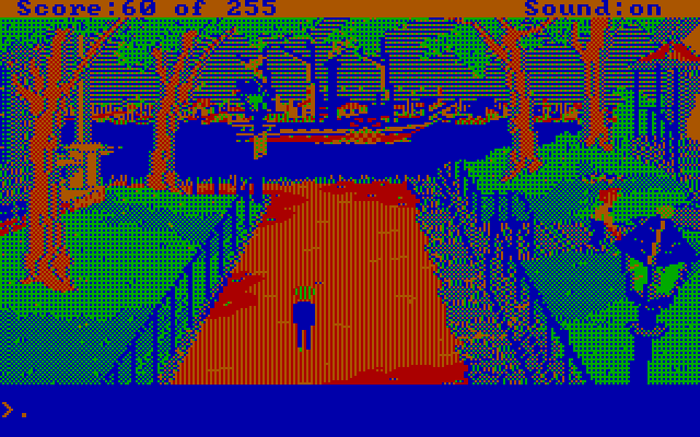 Gold Rush! IBM PC/Compatibles Screenshot: Leaving the harbor...