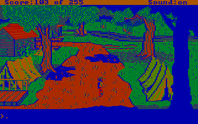 Gold Rush! IBM PC/Compatibles Screenshot: Exploring further...