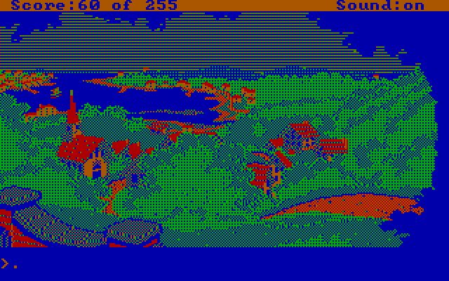 Gold Rush! IBM PC/Compatibles Screenshot: The adventure begins!