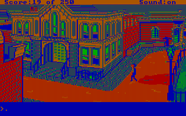 Gold Rush! IBM PC/Compatibles Screenshot: Here's my office; it's time to quit my job!