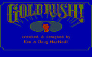 Gold Rush! for IBM PC/Compatibles - Title screen.