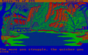 Gold Rush! for IBM PC/Compatibles - Sinking in the swamp is easy...