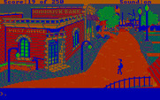 Gold Rush! for IBM PC/Compatibles - Entering the downtown area...