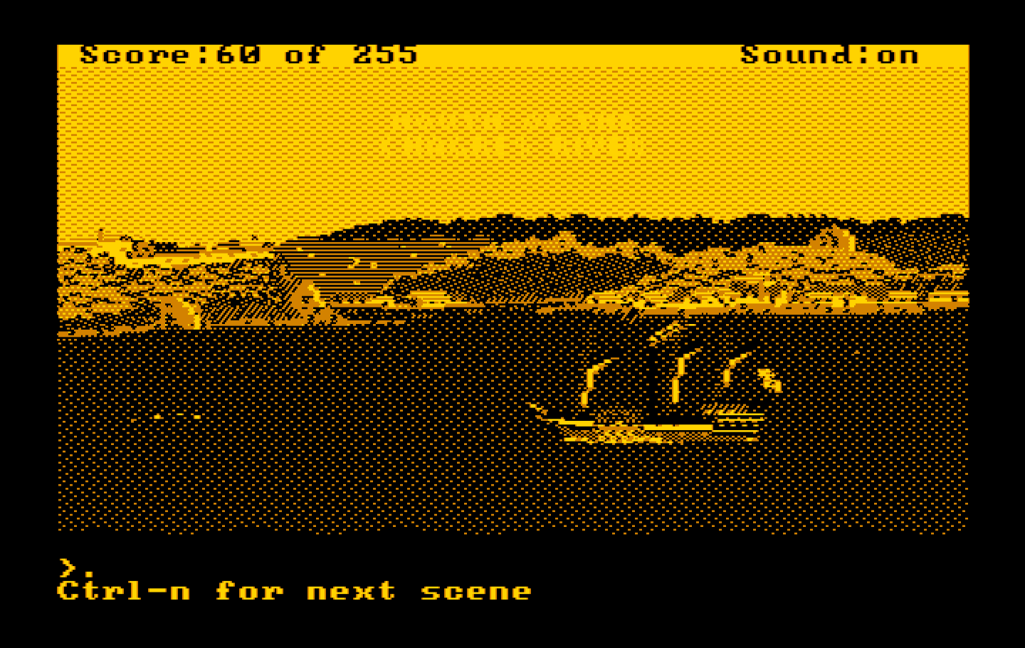 Gold Rush! IBM PC/Compatibles Screenshot: We've arrived!